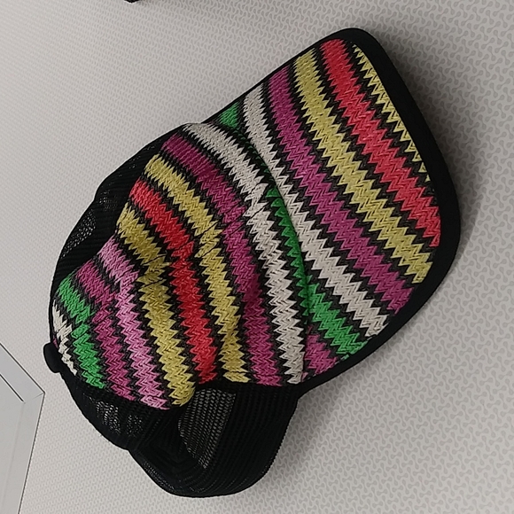 Free People Mesh Ziggy Straw Baseball Summer Hat - Picture 2 of 9